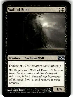 Wall of Bone Core Set 2010 (M10) Regular MTG - Image 1