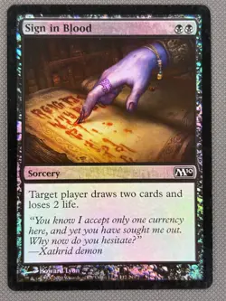 Sign in Blood FOIL Magic 2010 NM - Image 2