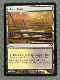 Marsh Flats Zendikar MTG NM - Image 1