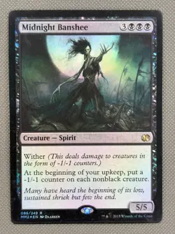 1x Midnight Banshee FOIL NM Eng MTG - Modern Masters 2015 - Image 2
