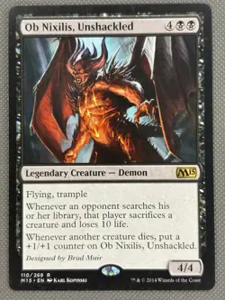 Ob Nixilis, Unshackled Magic 2015 (M15) Rare LP Magic: The Gathering 110 Normal - Image 2