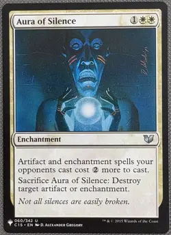 MTG Aura of Silence - Commander 2015 NM - Image 1