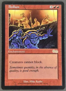 ​Bedlam - Urza's Saga Rare NM MTG magic the gathering - Image 1