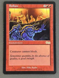 ​Bedlam - Urza's Saga Rare NM MTG magic the gathering - Image 2