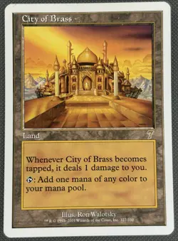 MTG 7th Edition City of Brass (NM) - Image 1