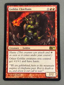 GOBLIN CHIEFTAIN - MTG - MAGIC 2012 - NM - Image 2