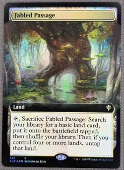 Fabled Passage (Extended Art) FOIL NM Throne of Eldraine 2019 Expansion/Rare - Image 1