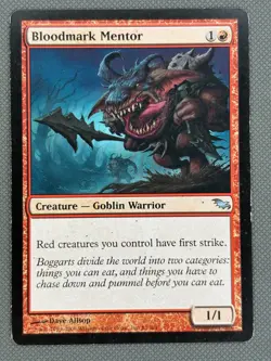 1x Bloodmark Mentor - LP English MTG -Shadowmoor - Image 2