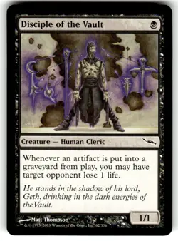 Disciple of the Vault Mirrodin Regular MTG - Image 1