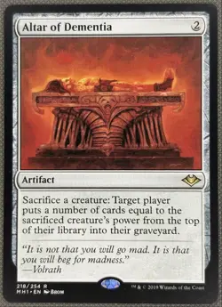 Altar of Dementia NM Modern Horizons 2019 Draft_Innovation/Rare #218 - Image 1
