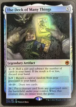 The Deck of Many Things Adventures in the Forgotten Realms 2021 Expansion/Mythic - Image 1