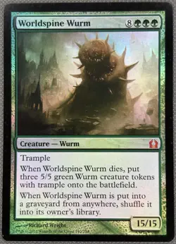 Worldspine Wurm FOIL - NM - Return To Ravnica Magic The Gathering MTG - Image 1