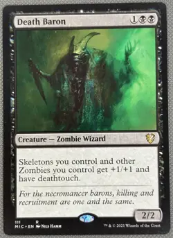 1x Death Baron - NM English MTG - Innistrad: Midnight Hunt! - Image 1