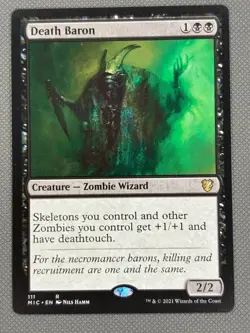 1x Death Baron - NM English MTG - Innistrad: Midnight Hunt! - Image 2
