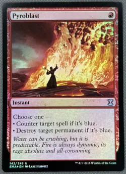 PYROBLAST FOIL Eternal Masters NM Near Mint Magic The Gathering MTG - Image 1