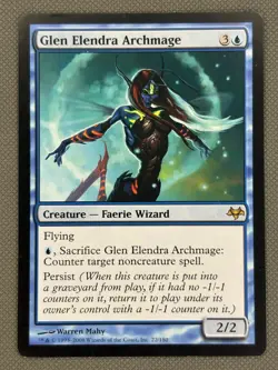 MTG Glen Elendra Archmage - 22 / English / LP-NM - Image 2