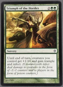 1x Triumph of the Hordes - New Phyrexia - Near Mint MTG - Image 1