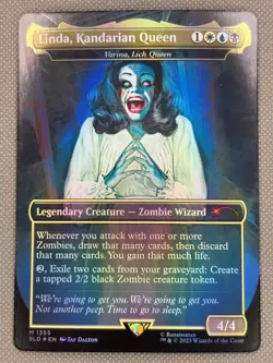 1x Linda, Kandarian Queen (Varina, Lich Queen) - Foil NM-Mint, English Secret La - Image 2