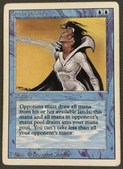 Drain Power MP Revised Edition MTG Magic the gathering - Image 1