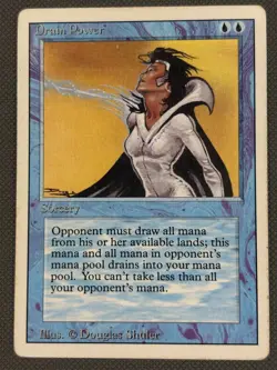Drain Power MP Revised Edition MTG Magic the gathering - Image 2
