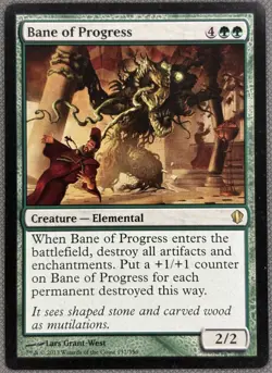 MTG Bane of Progress NM Commander 2013 - Image 1