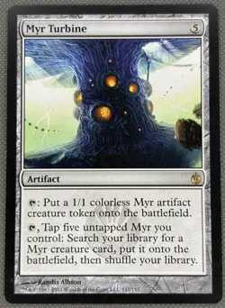 Magic The Gathering MTG MYR TURBINE Mirrodin Besieged NM Near Mint - Image 1