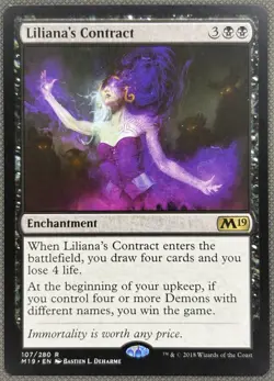 Liliana's Contract [Core Set 2019] Near Mint - Image 1