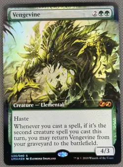 MTG - Vengevine - Foil Extended Art [NM English] BOX TOPPER - Image 1
