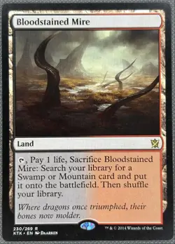 Bloodstained Mire NM Khans of Tarkir 2014 Expansion/Rare #230 - Image 1
