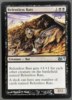 Relentless Rats Magic 2011 NM MTG - Image 1