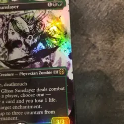 MTG Glissa Sunslayer (Showcase) (Step-and-Compleat Foil) | Phyrexia: ONE NM - Image 3