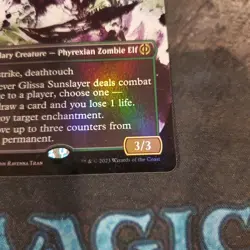 MTG Glissa Sunslayer (Showcase) (Step-and-Compleat Foil) | Phyrexia: ONE NM - Image 4