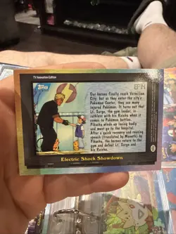 Topps Pokemon Ep 14 electric Shock Showdown TV Animation edition Nm - Image 2
