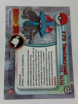 2000 Topps Chrome Pokemon Series 1 #73 Tentacruel FREE COMBINED SHIPPING - Image 2