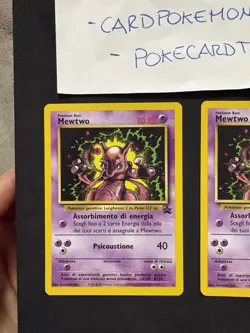Pokemon Card X2 Mewtwo 14-Black Star Promo-Ita-black Star Wizard-No Holo-Nm/mint - Image 2