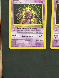 Pokemon Card X2 Mewtwo 14-Black Star Promo-Ita-black Star Wizard-No Holo-Nm/mint - Image 4