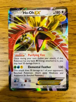 NEAR MINT! Ho-oh EX (92/122) BREAKpoint Full Art Ultra Rare Pokemon Card! - Image 1