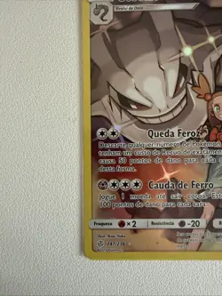 Pokemon TCG Steelix Sun & Moon - Cosmic Eclipse 247/236 Holo SR NM Portugies. - Image 4