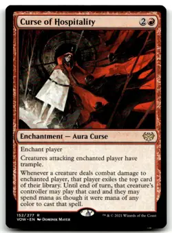 MTG Curse of Hospitality R Innistrad: Crimson Vow 152 LP - Image 1