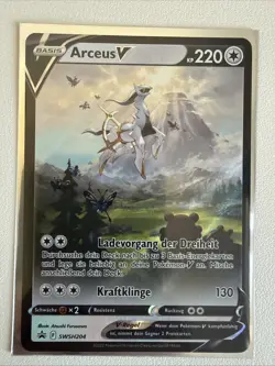 Pokemon Arceus V SWSH204 Black Star Promo Karte TCG Near Mint - Image 1