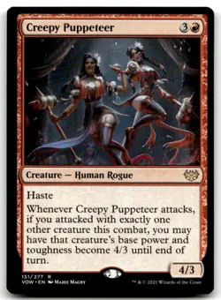 MTG Creepy Puppeteer R Innistrad: Crimson Vow 151 LP - Image 1