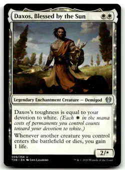 MTG Daxos, Blessed by the Sun U Theros Beyond Death 9 LP - Image 1
