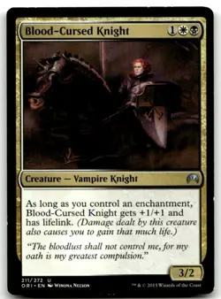 MTG Blood-Cursed Knight U Magic Origins 211 MP - Image 1