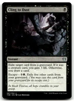 MTG Cling to Dust U Theros Beyond Death 87 LP - Image 1