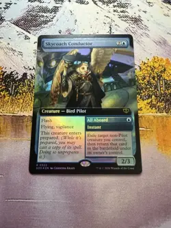 Skycoach Conductor - Foil - Extended Art Secrets of Strixhaven MTG - Image 5