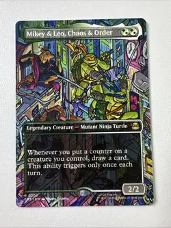 Mikey & Leo, Chaos & Order (Borderless) Teenage Mutant Ninja Turtles Regular - Image 1
