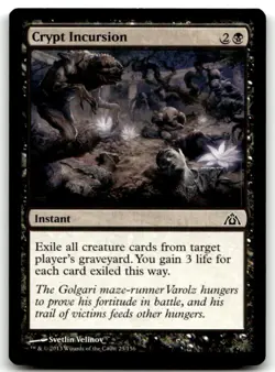 MTG Crypt Incursion C Dragon's Maze 23 LP - Image 1