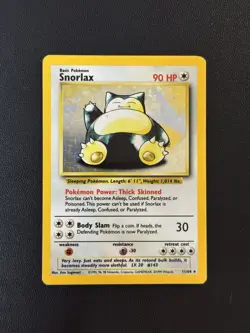 Pokemon TCG | Snorlax 11/64 | Jungle Holo Rare NO SYMBOL ERROR | LP | VINTAGE - Image 1
