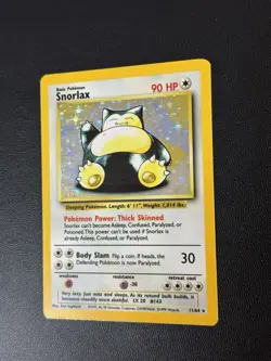 Pokemon TCG | Snorlax 11/64 | Jungle Holo Rare NO SYMBOL ERROR | LP | VINTAGE - Image 2