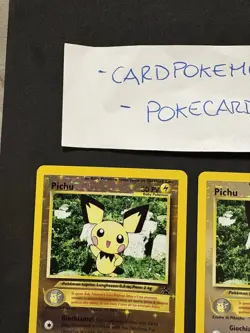 Pokemon Card X2 Pichu 35-Promo-Ita-black Star Wizard-Holo Reverse-Nm/mint! - Image 3